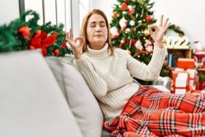 patient relaxing during the holidays in Rio Rancho